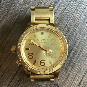 Nixon 51-30 Gold Chrono Watch